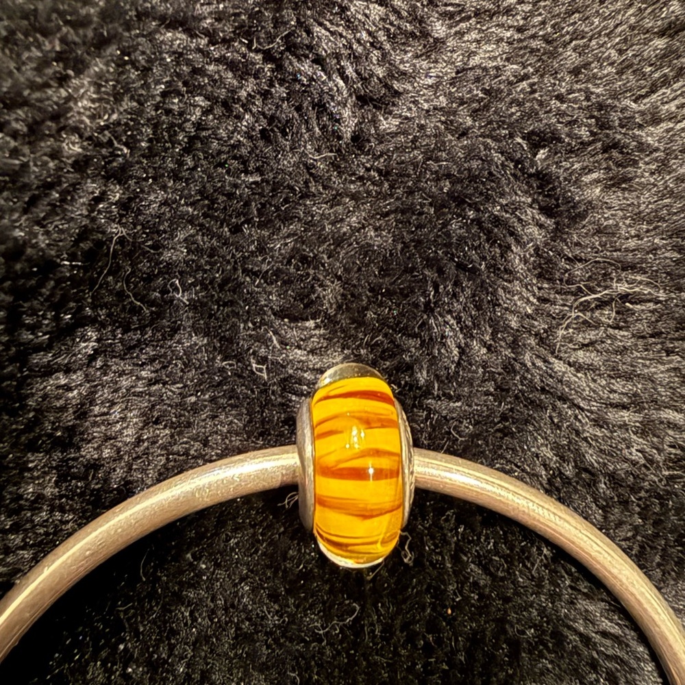 Pandora Tiger Stripe Glass Charm